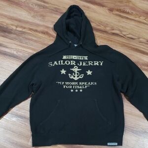 Sailor Jerry Tattoo Style Vintage Size Small Hoodie Sweatshirt